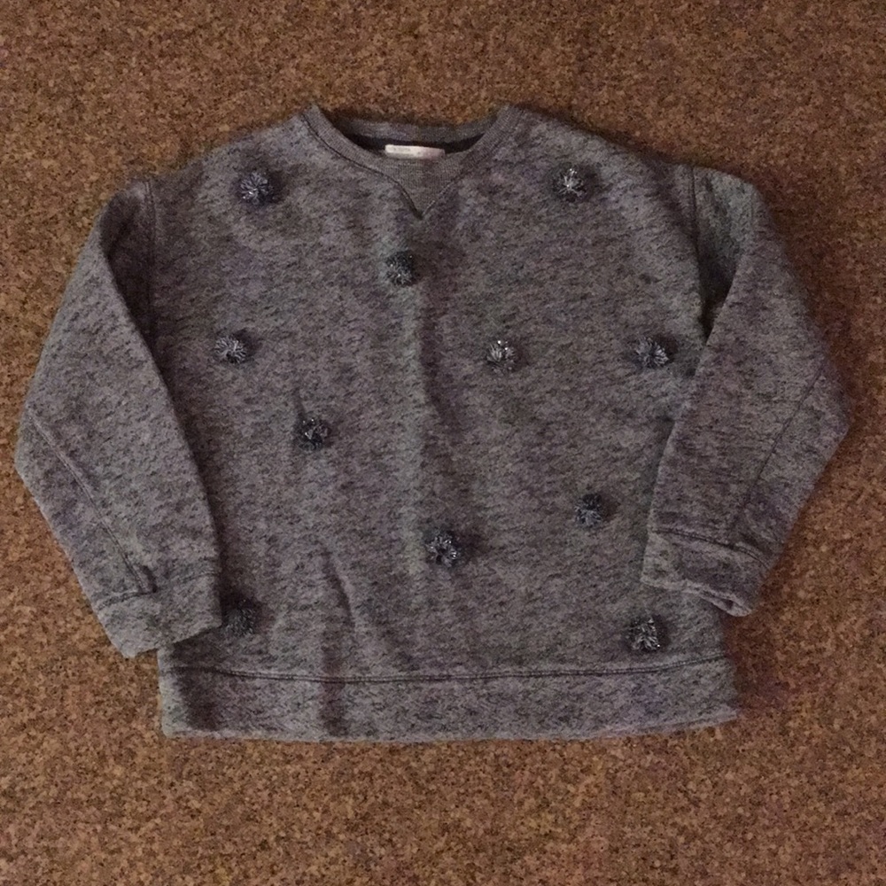 🌷SOLD🌷Zara Girls Pom Pom Sweatshirt